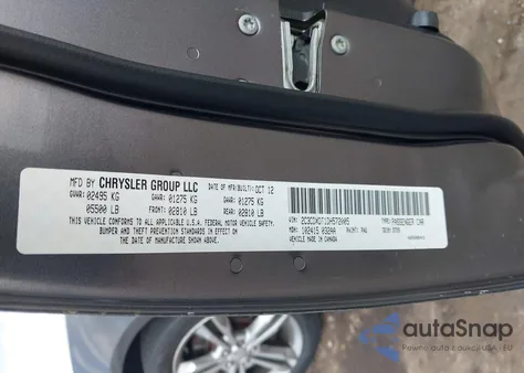 2013 Dodge Charger R/T z USA, uszkodzony, nr VIN 2C3CDXDT1DH572005